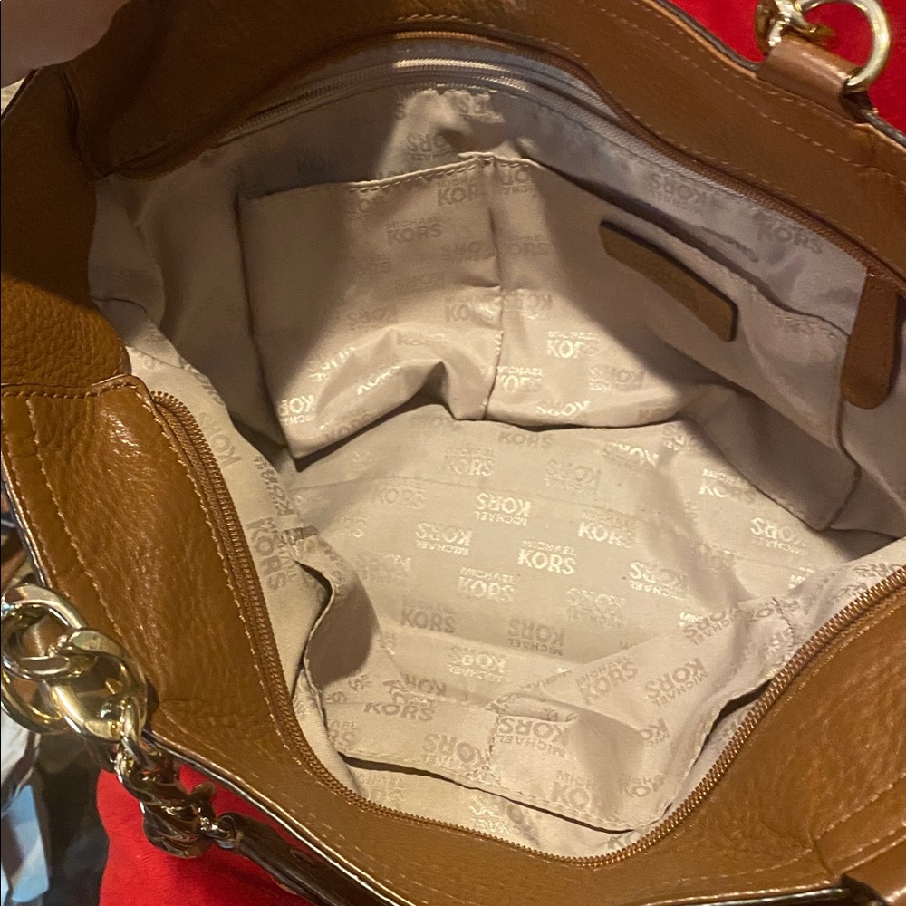 Michael Kors Tan Leather Shoulder Bag - Picture 8 of 8